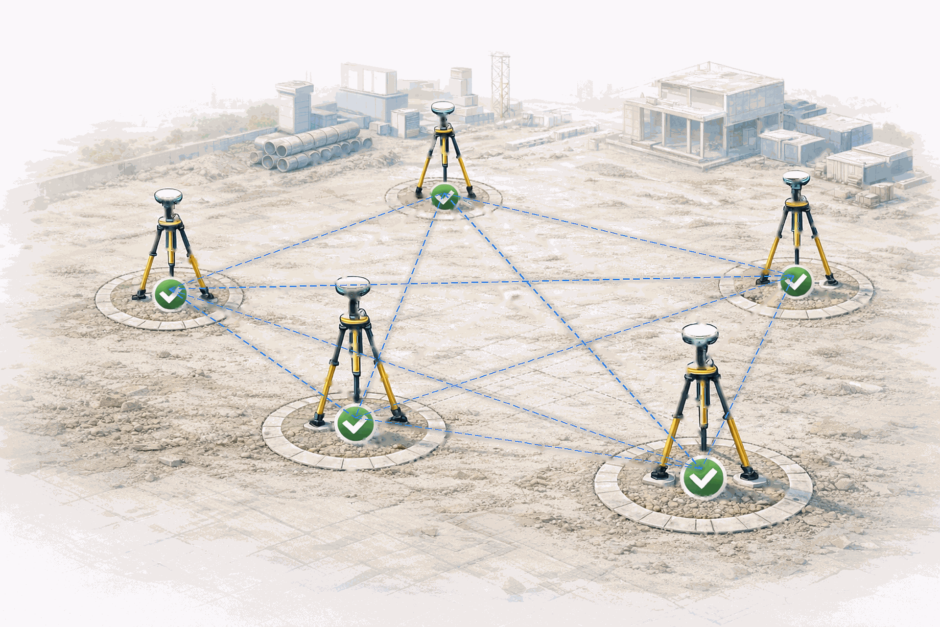 FJD Trion GNSS Studio static processing for control points