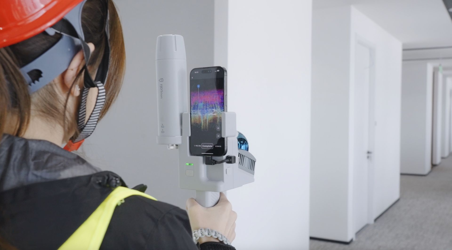 FJD Trion V4e LiDAR in use during a scan